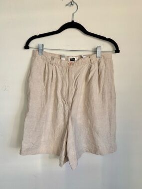 Vintage Talbots 100% Irish Linen High Rise Shorts